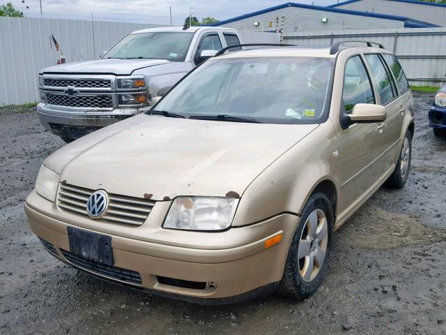 WVWSL61J24W053117 - 2004 VOLKSWAGEN JETTA GLS GOLD photo 2