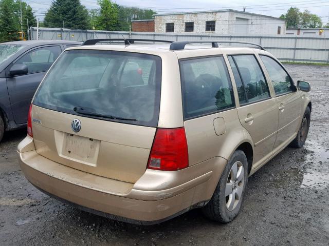 WVWSL61J24W053117 - 2004 VOLKSWAGEN JETTA GLS GOLD photo 4