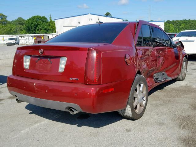 1G6DW677650154390 - 2005 CADILLAC STS RED photo 4