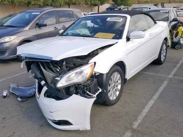 1C3BCBEB1DN505869 - 2013 CHRYSLER 200 TOURIN WHITE photo 2