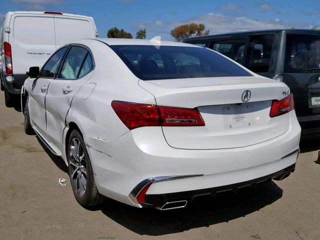 19UUB2F57JA012928 - 2018 ACURA TLX TECH WHITE photo 3