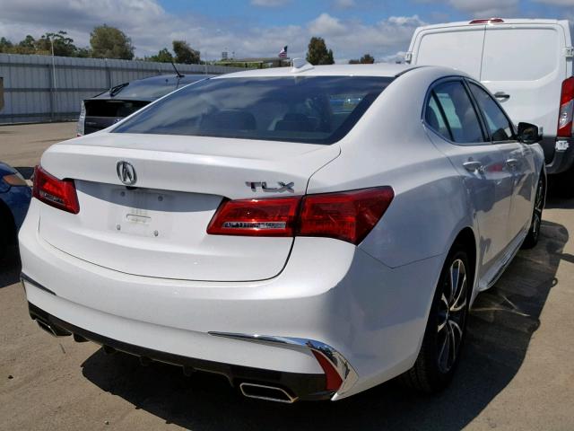 19UUB2F57JA012928 - 2018 ACURA TLX TECH WHITE photo 4