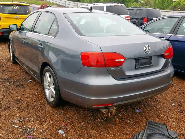 3VWLL7AJXDM243481 - 2013 VOLKSWAGEN JETTA TDI SILVER photo 3