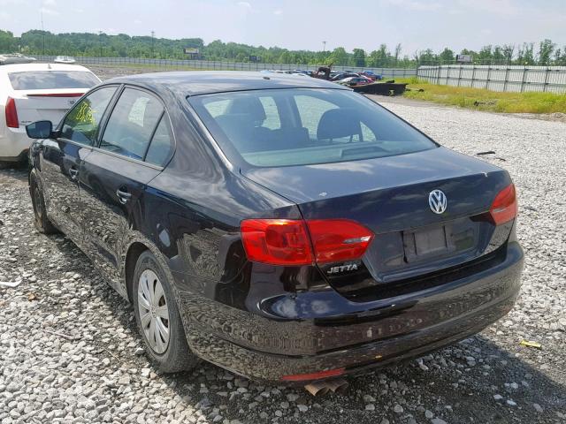 3VW2K7AJ7DM257532 - 2013 VOLKSWAGEN JETTA BASE BLUE photo 3