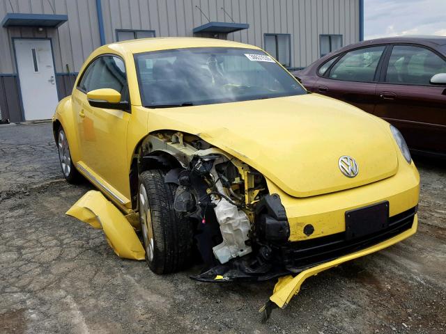 3VWJP7AT4CM603372 - 2012 VOLKSWAGEN BEETLE YELLOW photo 1