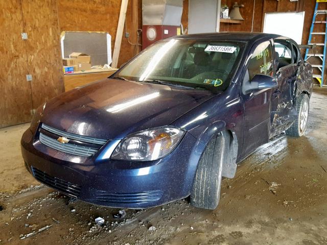 1G1AT58H497291053 - 2009 CHEVROLET COBALT LT BLUE photo 2