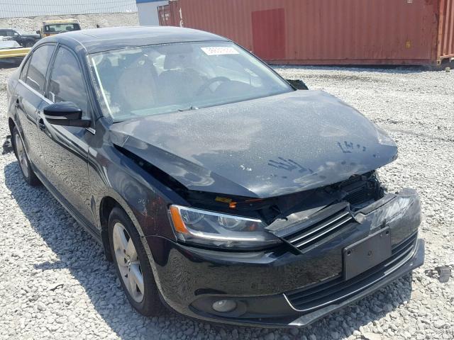 3VWLL7AJXCM363988 - 2012 VOLKSWAGEN JETTA TDI BLACK photo 1