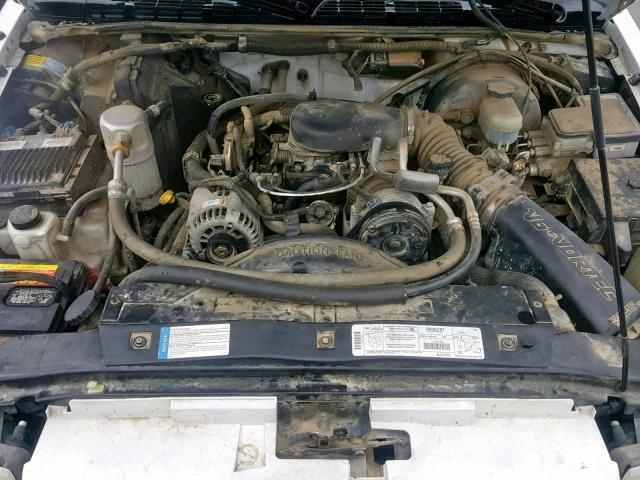 1GKDT13W4W2541486 - 1998 GMC ENVOY BLACK photo 7