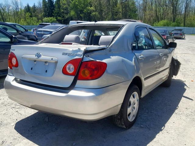 JTDBR32E730032473 - 2003 TOYOTA COROLLA CE SILVER photo 4