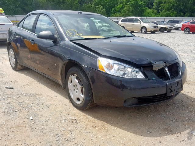 1G2ZF57B984301661 - 2008 PONTIAC G6 VALUE L BLACK photo 1