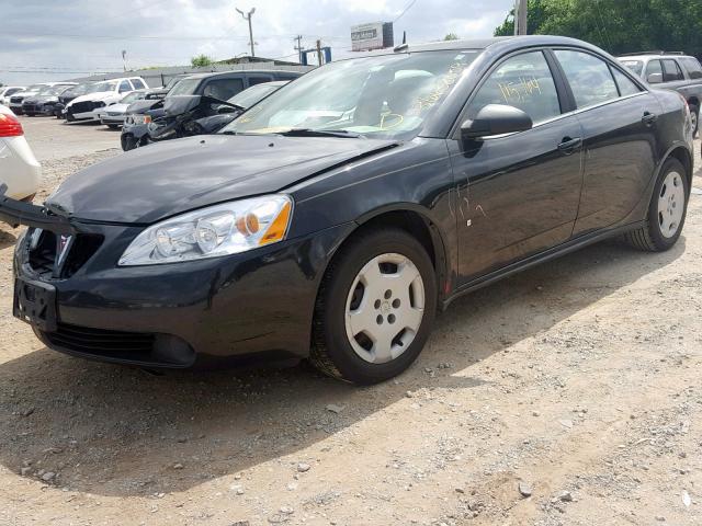 1G2ZF57B984301661 - 2008 PONTIAC G6 VALUE L BLACK photo 2