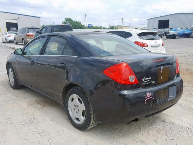 1G2ZF57B984301661 - 2008 PONTIAC G6 VALUE L BLACK photo 3