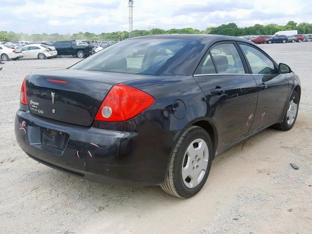 1G2ZF57B984301661 - 2008 PONTIAC G6 VALUE L BLACK photo 4