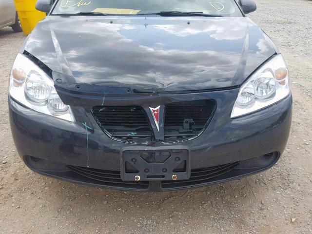 1G2ZF57B984301661 - 2008 PONTIAC G6 VALUE L BLACK photo 9