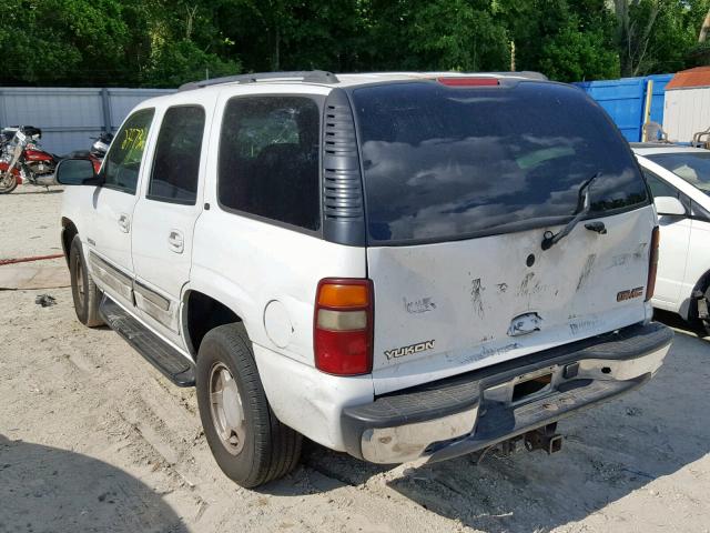 1GKEC13Z33J132170 - 2003 GMC YUKON WHITE photo 3