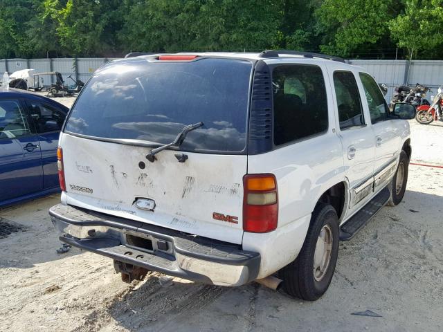 1GKEC13Z33J132170 - 2003 GMC YUKON WHITE photo 4