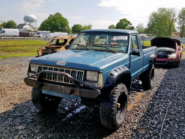 1JTML65R1JT221012 - 1988 JEEP COMANCHE P BLUE photo 2