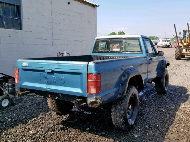 1JTML65R1JT221012 - 1988 JEEP COMANCHE P BLUE photo 4