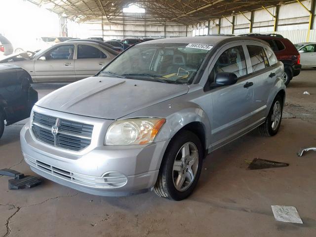 1B3JB48BX7D504216 - 2007 DODGE CALIBER SX SILVER photo 2