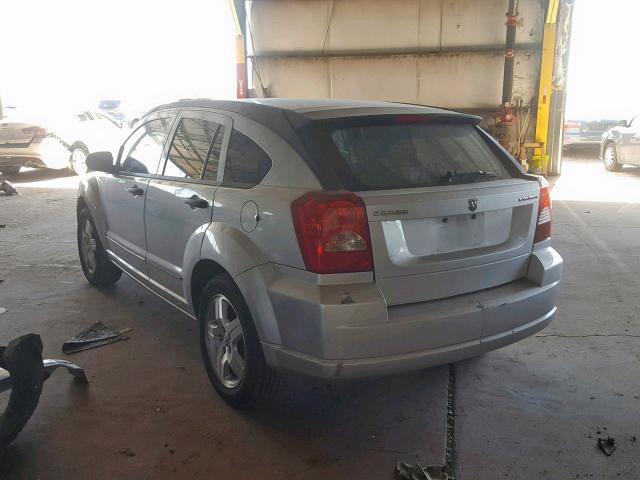 1B3JB48BX7D504216 - 2007 DODGE CALIBER SX SILVER photo 3