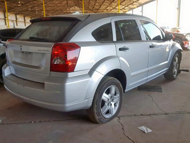 1B3JB48BX7D504216 - 2007 DODGE CALIBER SX SILVER photo 4