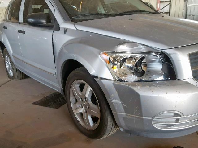 1B3JB48BX7D504216 - 2007 DODGE CALIBER SX SILVER photo 9