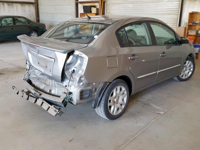 3N1AB6AP2BL692039 - 2011 NISSAN SENTRA 2.0 SILVER photo 4