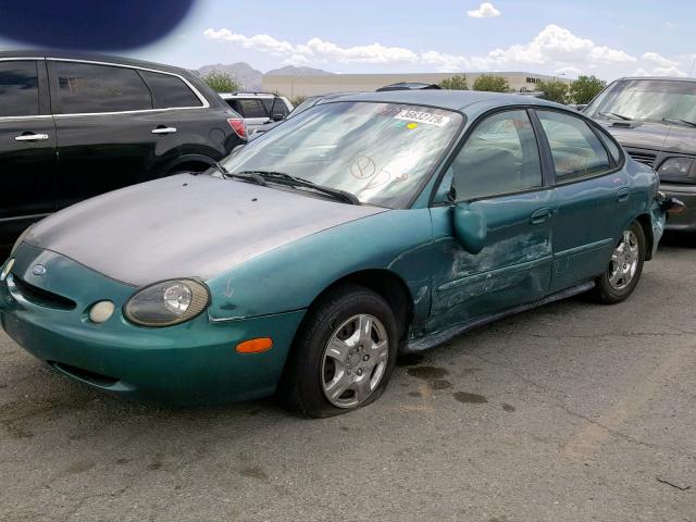 1FALP52U4VA118260 - 1997 FORD TAURUS GL GREEN photo 2