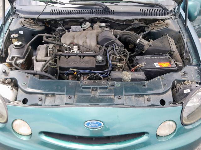 1FALP52U4VA118260 - 1997 FORD TAURUS GL GREEN photo 7