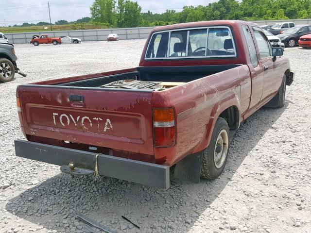 JT4VN93D7M5025576 - 1991 TOYOTA PICKUP 1/2 RED photo 4