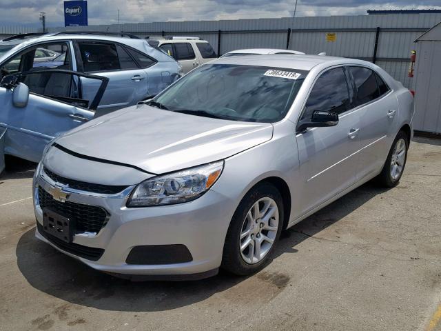 1G11C5SL0FU150765 - 2015 CHEVROLET MALIBU 1LT SILVER photo 2