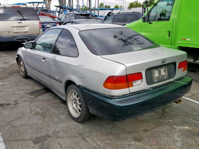 1HGEJ6225WL097368 - 1998 HONDA CIVIC DX SILVER photo 3