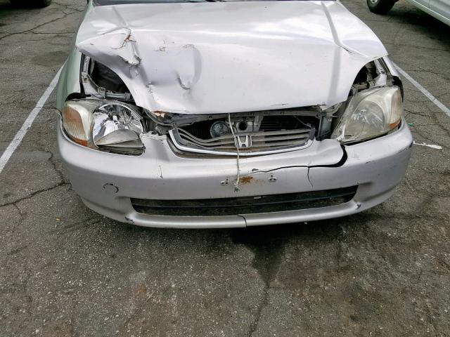 1HGEJ6225WL097368 - 1998 HONDA CIVIC DX SILVER photo 7