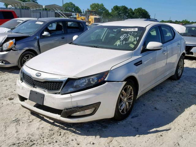 5XXGM4A78DG188003 - 2013 KIA OPTIMA LX WHITE photo 2