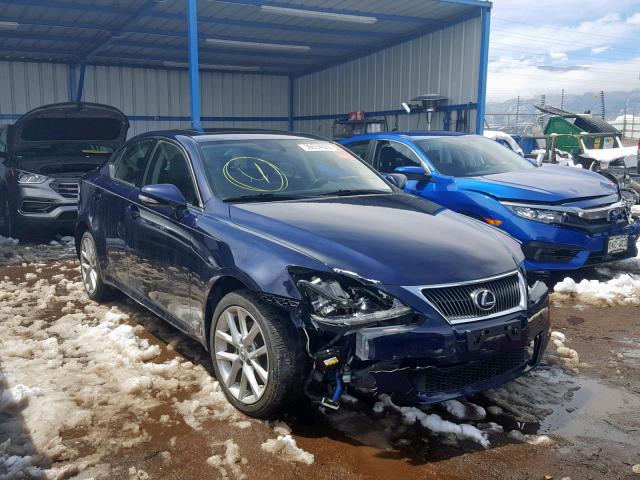 JTHCF5C27C5057078 - 2012 LEXUS IS 250 BLUE photo 1