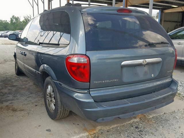 2C4GP54L05R215791 - 2005 CHRYSLER TOWN & COU BLUE photo 3