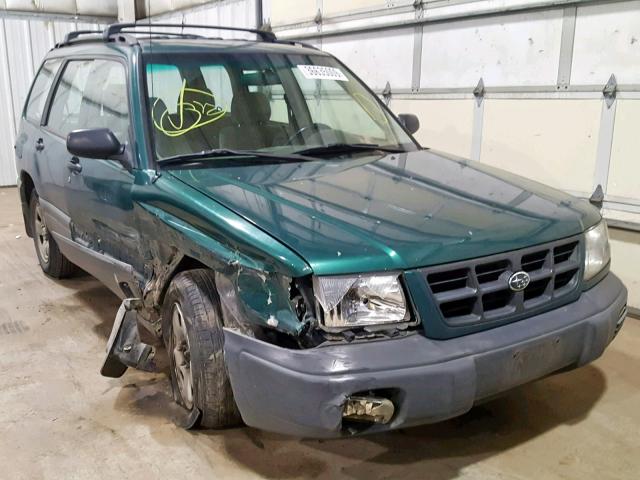 JF1SF6350YH716580 - 2000 SUBARU FORESTER L GREEN photo 1