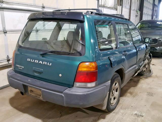 JF1SF6350YH716580 - 2000 SUBARU FORESTER L GREEN photo 4