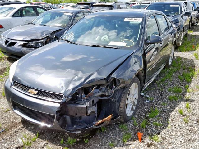 2G1WC5E30E1160028 - 2014 CHEVROLET IMPALA LIM GRAY photo 2