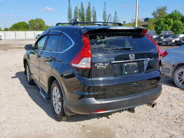 5J6RM3H71DL031013 - 2013 HONDA CR-V EXL BLACK photo 3