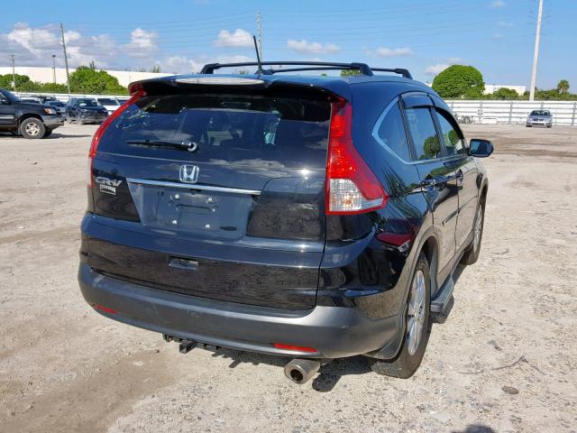 5J6RM3H71DL031013 - 2013 HONDA CR-V EXL BLACK photo 4