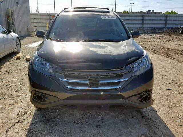 5J6RM3H71DL031013 - 2013 HONDA CR-V EXL BLACK photo 9