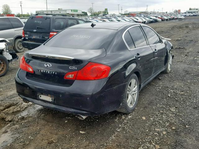 JN1DV6AR8BM653354 - 2011 INFINITI G25 BLACK photo 4