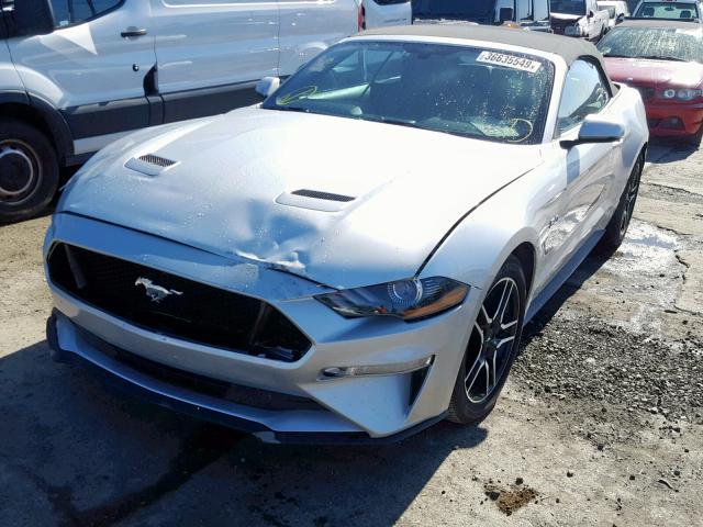 1FATP8FF4J5119442 - 2018 FORD MUSTANG GT SILVER photo 2