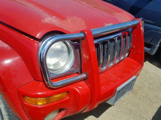 1J4GK58K42W205701 - 2002 JEEP LIBERTY LI RED photo 9