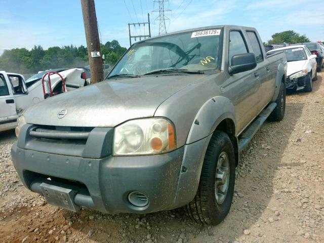 1N6ED29X22C329349 - 2002 NISSAN FRONTIER C GOLD photo 2