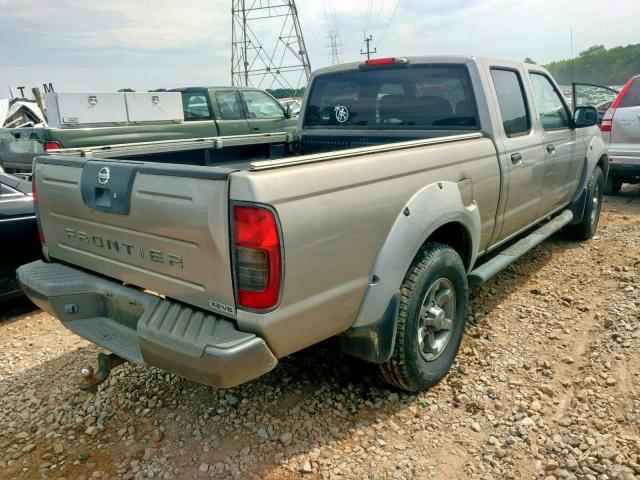 1N6ED29X22C329349 - 2002 NISSAN FRONTIER C GOLD photo 4