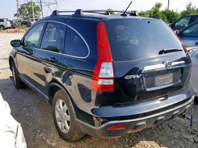 JHLRE38748C030482 - 2008 HONDA CR-V EXL BLACK photo 3