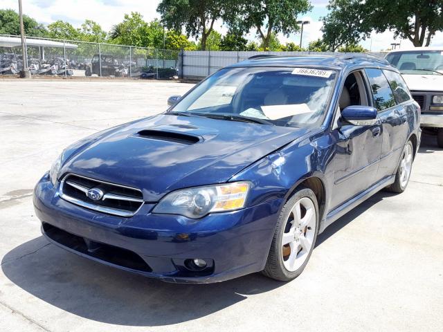 4S3BP676754321972 - 2005 SUBARU LEGACY GT BLUE photo 2