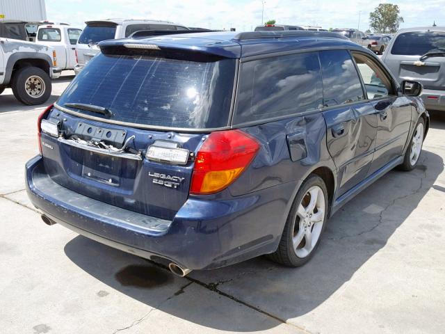 4S3BP676754321972 - 2005 SUBARU LEGACY GT BLUE photo 4